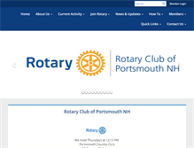Tablet Screenshot of portsmouthrotary.org